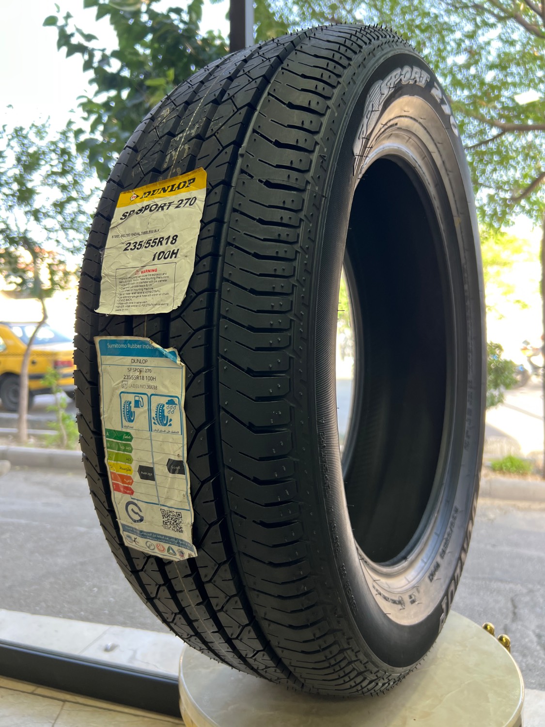 لاستیک دنلوپ ژاپن سایز 235/55R18 مدل SPSPORT 270 تولید 2025