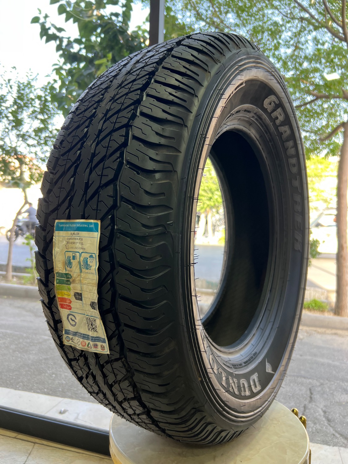لاستیک دنلوپ ژاپن سایز 265/65R17 مدل GRANTREK AT20 تولید 2025